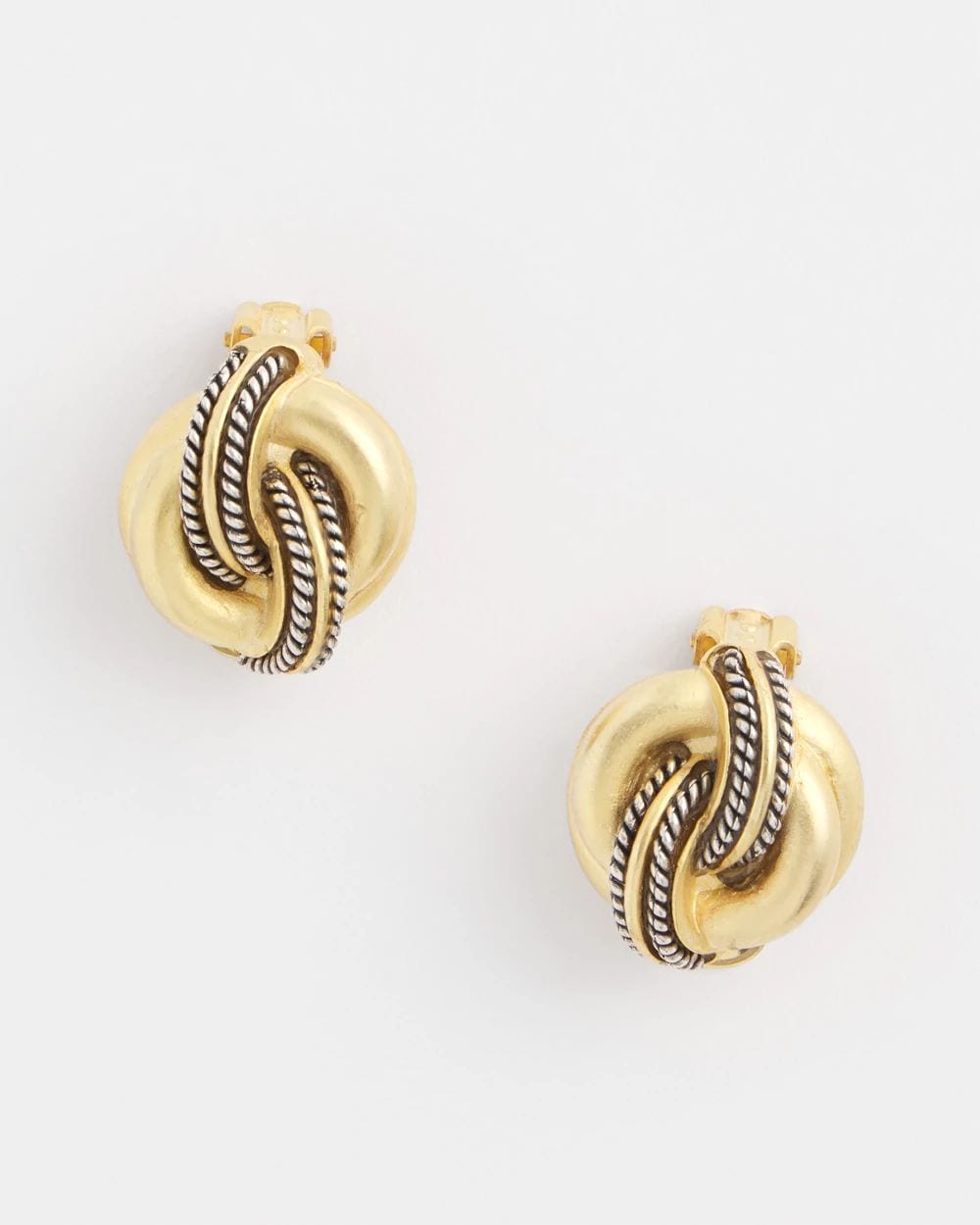 No Droop™ Gold Knot Clip-On Earrings | Chico's